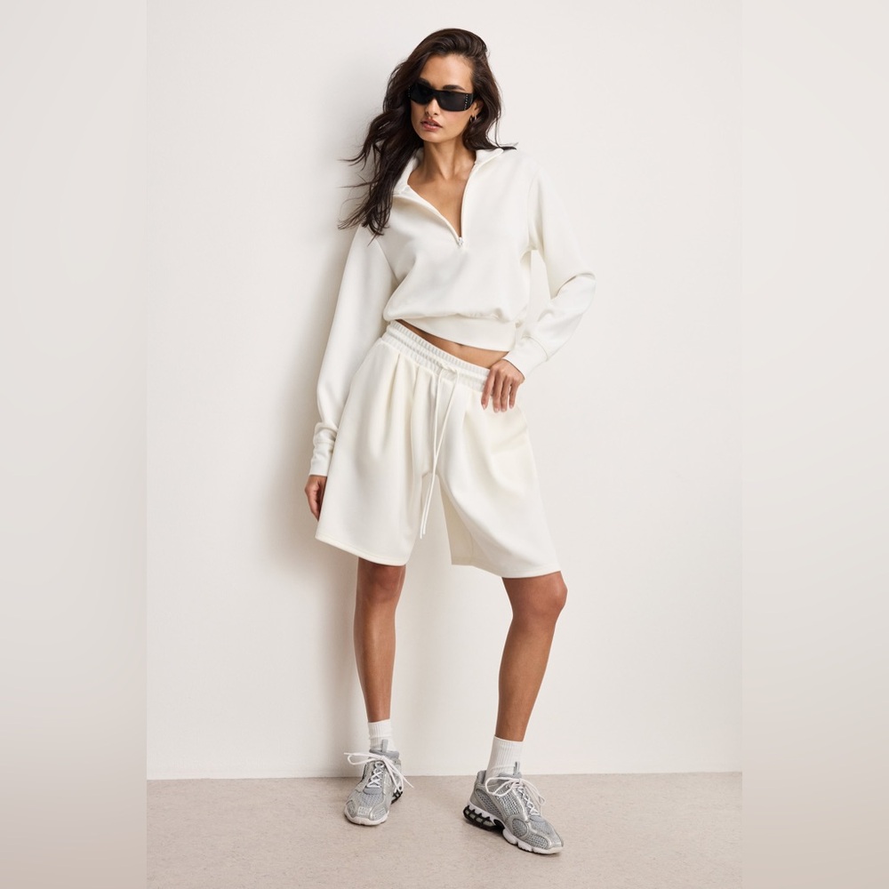 Good American White Air Soft Shorts